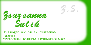 zsuzsanna sulik business card